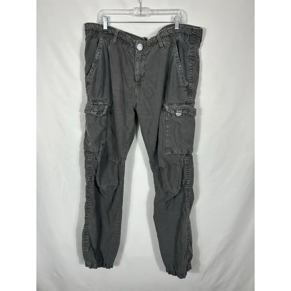 TRUE RELIGION Cargo Pants VINTAGE Cotton Outdoor Utility Grunge Y2K Mens Size 42